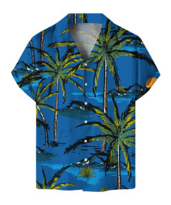 Men's short sleeve Hawaiian T-shirt Beach T-shirt