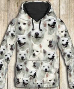 American Eskimo Dog Awesome D284 - All Over Print Unisex Hoodie