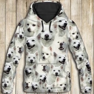 American Eskimo Dog Awesome D284 - All Over Print Unisex Hoodie