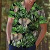 Elephant Green Tropical Leaves G5702 - Hawaii Shirt