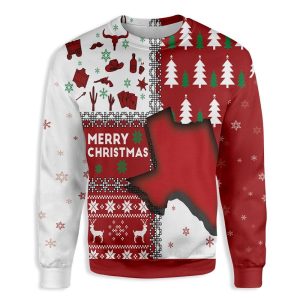 Texas Merry Christmas Ugly Christmas Sweater