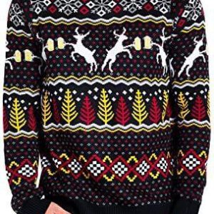 Black Caribrew Ugly Christmas Sweater