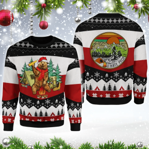 I Hate People Bear Beer Ugly Christmas Sweater