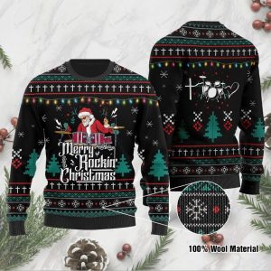 Drummer Ugly Christmas Sweater