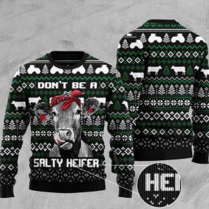 Salty Heifer Ugly Christmas Sweater