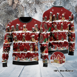 Rottweiler Ugly Christmas Sweater