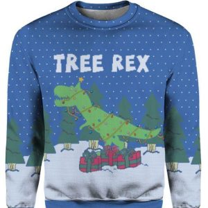 Tree Rex Ugly Christmas Sweater