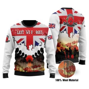 United Kingdom Veterans Ugly Christmas Sweater