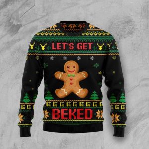 Lets Get Baked Ugly Christmas Sweater