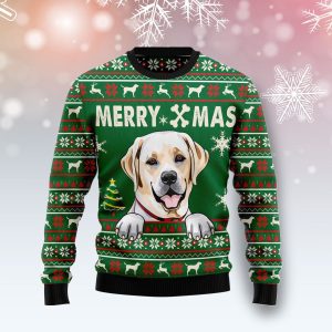 Labrador Retriever Merry Xmas Ugly Christmas Sweater