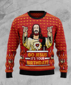 Jessuss Birthday Ugly Christmas Sweater