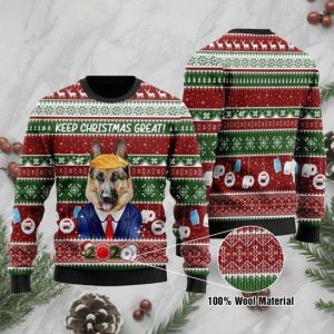 German Shepherd Dog Ugly Christmas Sweater