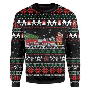 Firefighter Ugly Christmas Sweater