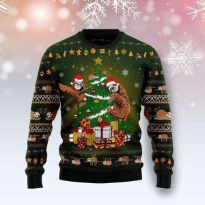 Sloth Ugly Christmas Sweater