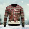 Funny Pole Dancer Reindeer Ugly Christmas Sweater