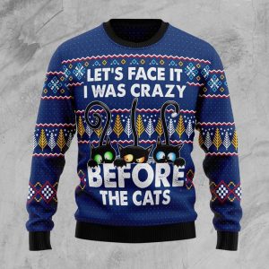 Crazy Cat Ugly Christmas Sweater