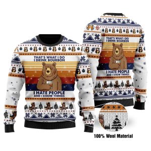 I Hate People Ugly Christmas Sweater