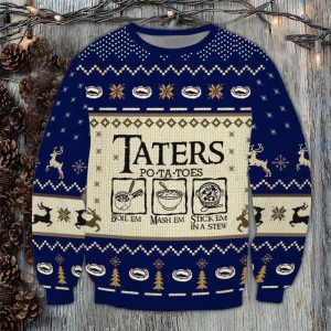 LOTR Taters Potatoes Ugly Christmas Sweater