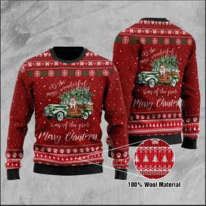 Pitbull - Its The Most Wonderful Time Ugly Christmas Sweater