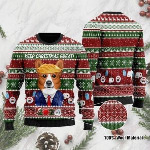 Corgi Dog Keep Christmas Great 2020 Ugly Christmas Sweater
