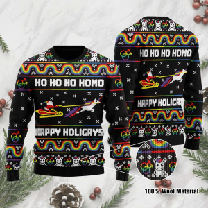 Happy Holigays Ugly Christmas Sweater