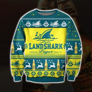 3D All Over Print Landshark Lager Beer Ugly Christmas Sweater