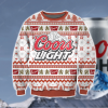 Coors Light Knitting Pattern 3D Print Ugly Christmas Sweater