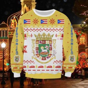 Puerto Rico 3D All Over Print Ugly Christmas Sweater