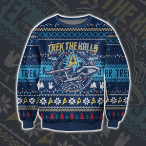 Trek The Halls 3D Print Ugly Christmas Sweater