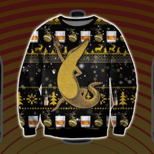 Fernet-Branca Beer Knitting Pattern 3D All Over Print Ugly Christmas Sweater