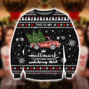 Hallmark Christmas Movies Knitting Pattern 3D Print Ugly Christmas Sweater