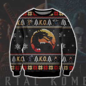 Mortal Kombat Game 3D Print Ugly Christmas Sweater