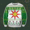 Dark Souls 3D Print Knitting Pattern Ugly Christmas Sweater