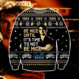 Road House Knitting Pattern 3D Print Ugly Christmas Sweater