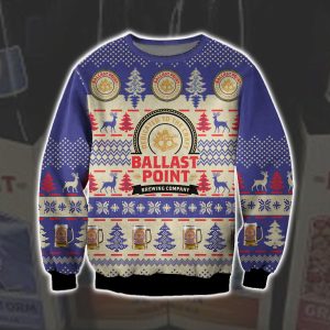 Ballast Point Beer Knitting Pattern 3D Print Ugly Christmas Sweater