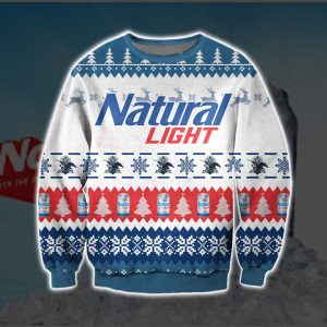 Natural Light Knitting Pattern 3D All Over Print Ugly Christmas Sweater