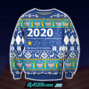 2020 Very Bad Would Not Recommend 3D Print Ugly Christmas Sweater