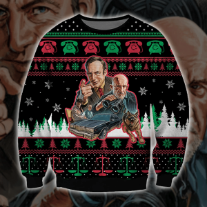 Battle Call Saul Knitting Pattern 3D Print Ugly Christmas Sweater