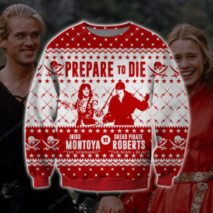 Princess Bride Funny Knitting Pattern 3D Print Ugly Christmas Sweater