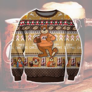 3D All Over Print A&W Root Beer Since 1919 Ugly Christmas Sweater