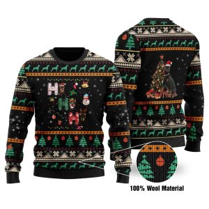Doberman Christmas 3D Printed Ugly Christmas Sweater