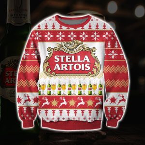 Stella Artois Beer 3D All Over Print Ugly Christmas Sweater