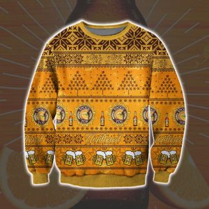 Shock Top Beer Knitting Pattern 3D Print Ugly Christmas Sweater