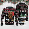 Bigfoot And French Bulldog Ugly Christmas Sweater