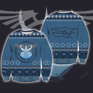 Yu-Gi-Oh Stardust Dragon Knitting Ugly Christmas Sweater