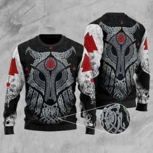 Viking Wolf Ugly Christmas Sweater