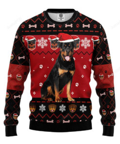 Rottweilerd Ugly Christmas Sweater