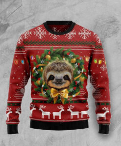 Merry Slothmas Ugly Christmas Sweater