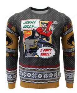 Batman Jingle Bells Knitted Uglyv Ugly Christmas Sweater