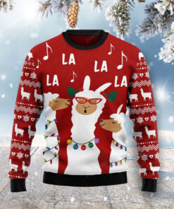 Llama La La Ugly Christmas Sweater